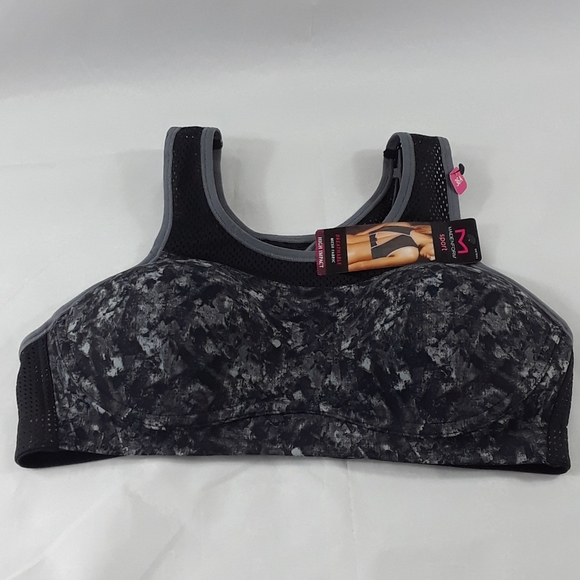 MAIDENFORM SPORTS BRA Mesh NWT DM7994 NEW Gray 36A - Picture 3 of 8